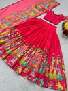 PC 535 Cotton With Kalamkari Print Lehenga With Choli Dupatta Bulk Orders In India